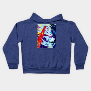 Summer Splashes - Abstract Art Kids Hoodie